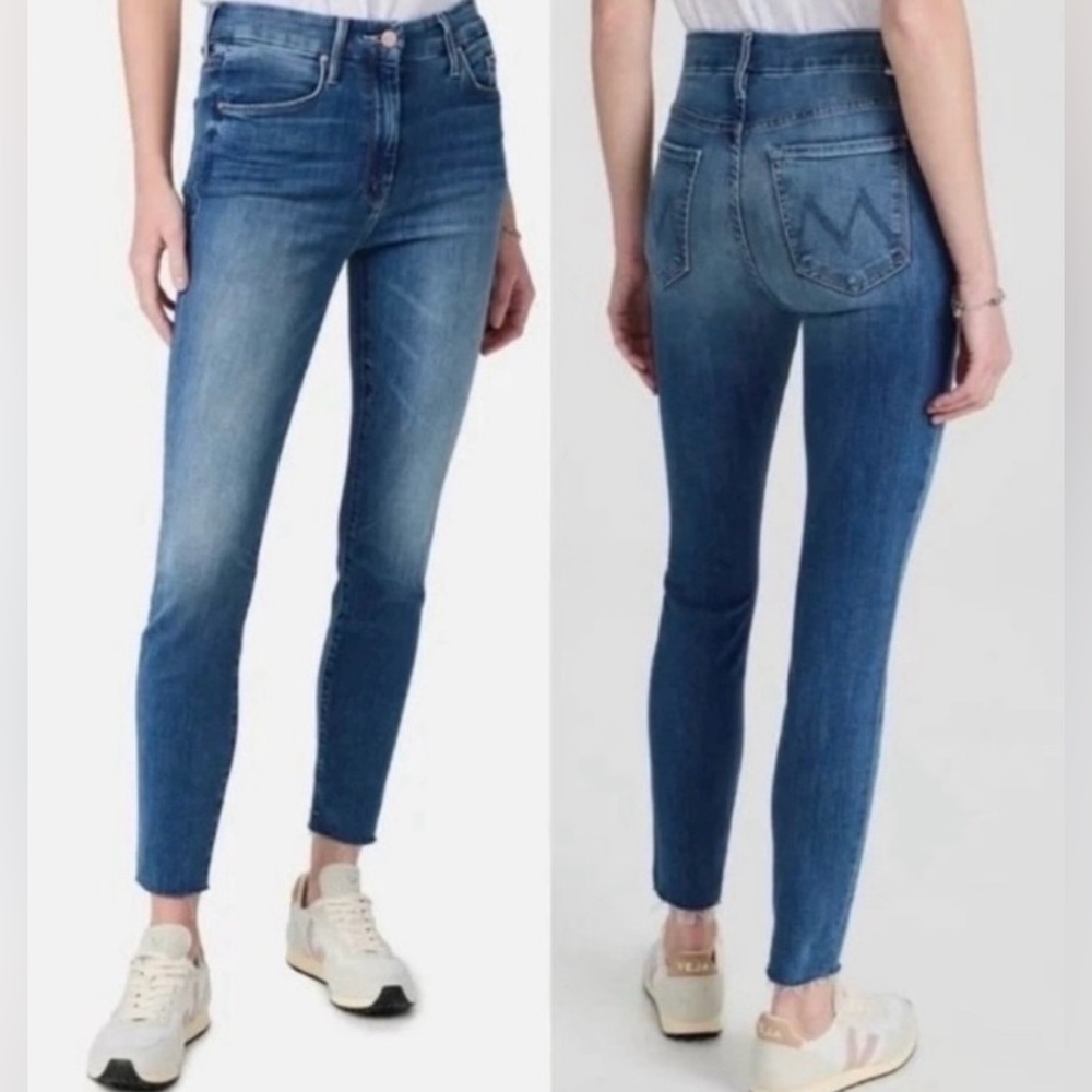 Mother Denim Women’s Sz 24 or 0/2 Ankle Fray Skinny Rockabilly Punk Jeans - Picture 5 of 16